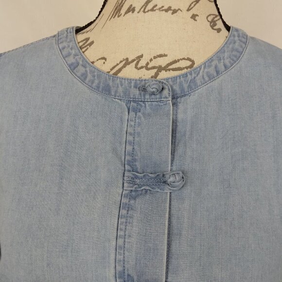 J. Jill | Chambray Knot Button Shirt | Size XS - Picture 2 of 8
